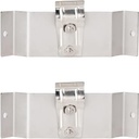 Set de robinet termostatic pentru duș Schuette 60535 Ocean, robinet robinet de protecție la opărire la 38 de grade, robinet de duș baterie monocomandă cu raft din sticlă securizată, alb