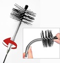 ULTRABrush | Kit de curățare țevi de fum perie de încălzire pe peleți perie de șemineu compatibilă cu orice tip de coș de fum set de 3 inclusiv dozator pentru utilizare practică și rapidă