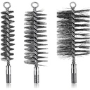 ULTRABrush | Kit de curățare țevi de fum perie de încălzire pe peleți perie de șemineu compatibilă cu orice tip de coș de fum set de 3 inclusiv dozator pentru utilizare practică și rapidă