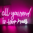 SIGNONME Hello Beautiful Neon Semne roz LED Neon pentru decorarea peretelui, USB Litere Artă Semne neon frumoase pentru dormitor, nuntă, petrecere de aniversare, bar, club, cameră de frumusețe