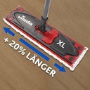 Set Vileda Ultramax Turbo XL, mop de podea XL cu maner telescopic pentru suprafete mari, husa de mop din microfibra, galeata cu spinner, pentru toate podelele dure, Love it Clean, ambalaj ecologic
