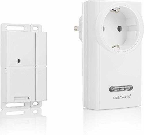 Control fără fir Smartwares a aerului evacuat cu contact magnetic al ferestrei și priză fără fir pentru hota extractoare, Sh5-SET-KHC