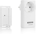 Control fără fir Smartwares a aerului evacuat cu contact magnetic al ferestrei și priză fără fir pentru hota extractoare, Sh5-SET-KHC