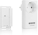 Control fără fir Smartwares a aerului evacuat cu contact magnetic al ferestrei și priză fără fir pentru hota extractoare, Sh5-SET-KHC