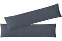 EXKLUSIV HEIMTEXTIL husă de pernă din tricot 2 set pachet economic cu fermoar de înaltă calitate 40 x 145 cm antracit
