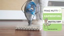 Mop cu abur Black + Decker FSM1616-QS 2 în 1 (1.600 W, pentru curățenie igienă, temeinică, cu picior delta detașabil, ușor de utilizat, inclusiv 2 tampoane), transparent / albastru