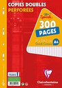 Clairefontaine 4411C Pachet de 5 x 200 de copii Perforate dublu 17 x 22 200 pagini