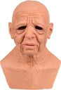 CreepyParty Halloween Costume Party Realistic Cap uman Mască din latex Bătrână Bunica Carnaval Măști