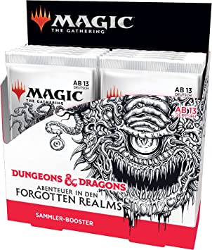 Magic the Gathering Kamigawa: Neon Dynasty Collector's Display, 12 Boosters (versiunea germană)