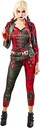 Rochie roșie pentru femei, oficială Rubie’s Harley Quinn, costum de răufăcător Halloween Suicide Squad 2 pentru femei