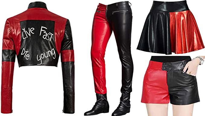 Rochie roșie pentru femei, oficială Rubie’s Harley Quinn, costum de răufăcător Halloween Suicide Squad 2 pentru femei