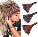 Smiffys 45516X1 - Costum hippie pentru femei, top, pantaloni, batic și medalion, mărime: 48-50, multicolor