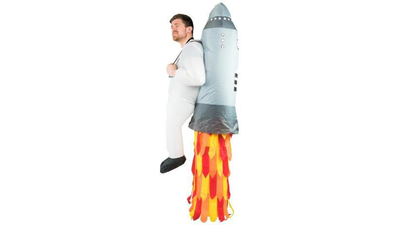 Smiffys, Costum bărbătesc tip anii 70, top și pantaloni, roșu, XL