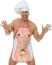Widmann - Costum de exhibitionist, salopeta sexy cu palton, barbat gol, costume de carnaval, carnaval