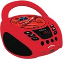 Lexibook, Miraculous Ladybug Cat Noir, CD Player, Programabil, Mufă pentru căști, Pentru copii, Funcționează la rețea sau cu baterie, Roșu/Negru, RCDK100MI