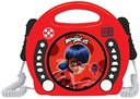 Lexibook, Miraculous Ladybug Cat Noir, CD Player, Programabil, Mufă pentru căști, Pentru copii, Funcționează la rețea sau cu baterie, Roșu/Negru, RCDK100MI