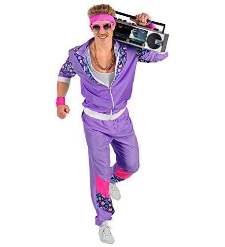 Widmann - costum trening anii 80, jacheta si pantaloni, costum asistent, costum chav, stil retro, petrecere de prost gust, anii 80, carnaval