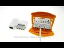 Metronic 332177 Amplificator de antenă TV pentru canale TDT Compatibil cu 4G/5G 26dB 2 ieșiri cu conector TV 9,52 mm Alb
