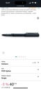Stilo tactil LAMY AL-star negru EMR cu ecran tactil în negru, din aluminiu, anodizat negru mat - stilou de intrare digitală pentru tablete, smartphone-uri și notebook-uri - vârf rotund
