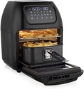 Tristar FR-6939 Set de accesorii din 3 piese pentru friteuză crocantă Friteuitoare cu aer cald - Tavă pentru pizza, grătar, formă de copt, pentru friteuze cu aer cald de la 3,5 până la 5,2 l volum, fără BPA, negru