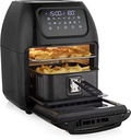 Tristar FR-6939 Set de accesorii din 3 piese pentru friteuză crocantă Friteuitoare cu aer cald - Tavă pentru pizza, grătar, formă de copt, pentru friteuze cu aer cald de la 3,5 până la 5,2 l volum, fără BPA, negru
