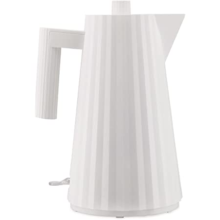 Alessi Plissè MDL06 B/UK - Fierbător electric de design din rășină termoplastică, dop englezesc, 170 cl, negru