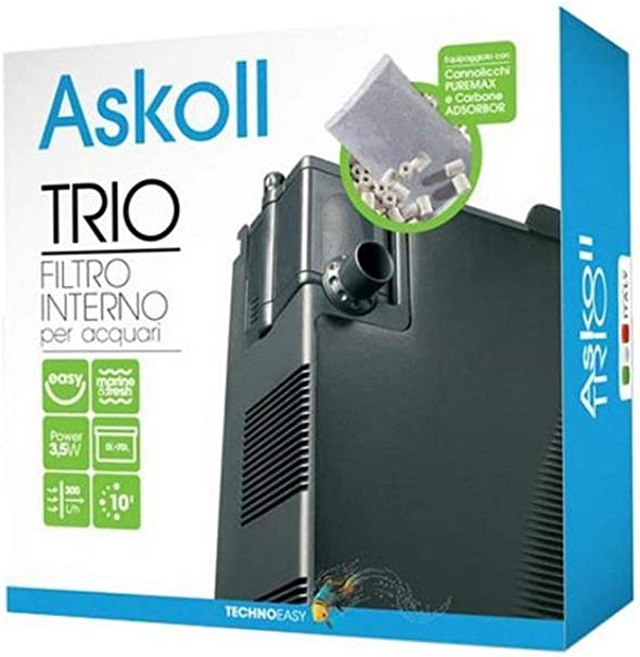 Askoll 219233 Trio-Filtro interior pentru acvarii