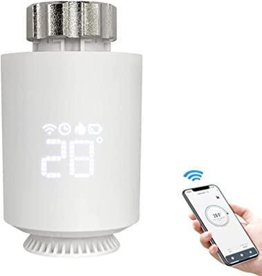 Termostat pentru radiator Shelly TRV Smart Home, control digital al încălzirii prin aplicație și WiFi, instalare ușoară, termostat de încălzire compatibil cu Alexa și Google Home, economisire energie cu baterie