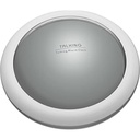 TFA Dostmann Ceas deșteptător vorbitor TALK, 60.2008, cu anunț de timp și temperatură, pentru deficiențe de vedere, volum reglabil, argintiu, plastic, L 126 x L 45 x H 126 mm