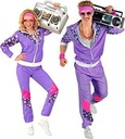 Widmann - costum trening anii 80, jacheta si pantaloni, costum asistent, costum chav, stil retro, petrecere de prost gust, anii 80, carnaval