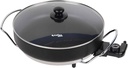 Princess Multi Wonder Chef 01.162367.01.500 Tigaie electrică 35 cm diametru Suprafață de prăjire 5,4 litri Capacitate 1800 Watt Nivel de încălzire reglabil Include 2 spatule din lemn 0,9 m Cablu negru