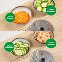 Wundermix - Mașină de tăiat legume WunderSlicer® pentru Monsieur Cuisine Connect, Trend & Smart • Accesorii MC pentru tăierea/razarea legumelor și fructelor • Accesorii MC pentru tăierea feliilor • Fabricat în Germania