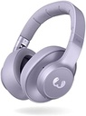 Căști supraear Bluetooth Fresh 'n Rebel Durată de redare de 35 de ore cu pernițe moi și microfon încorporat, pliabil, compatibil cu iOS și Android (Clam, Dreamy Lilac)