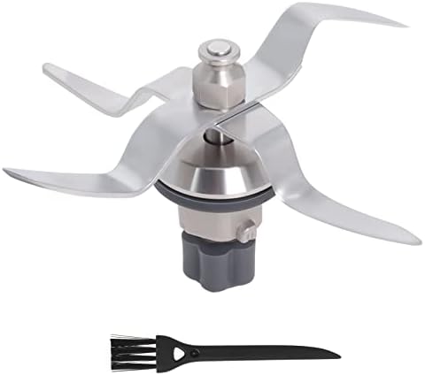 Lamă de schimb Poweka din oțel inoxidabil compatibil cu mașina de bucătărie Silvercrest Monsieur Cuisine Connect cu etanșare și perie de curățare