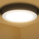 Plafoniera Aigostar LED 18W 3000K, plafoniera 1980lm ideala pentru baie, balcon, hol, bucatarie, living, lampa de baie alb cald Ø22.6cm