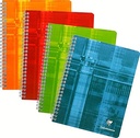 Clairefontaine 68761C - caiet spiralat 17x22 cm, 90 coli rigla frantuzeasca, 90g, culori asortate, 1 bucata