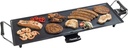 Gratar electric de masa Bestron, placa gratar plancha/teppanyaki XL cu invelis antiaderent, distractie la gratar pentru pana la 6 persoane, suprafata gratar extra lunga, 1.800 wati, culoare; Negru