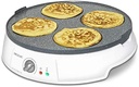 Cecotec Crepe Fun CrepeStone Twin, 1200 w putere si piatra de acoperire antiaderenta din piatra ecologica cu placa reversibila pentru prepararea clatitelor sau a 4 clatite