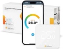 Termostat de încălzire Refoss WiFi, termostat de încălzire prin pardoseală pentru apă, termostat inteligent, termostat de cameră cu control vocal, termostat digital de perete cu telecomandă inteligentă pentru HomeKit, Alexa, Google