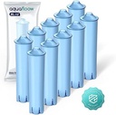 Filtru de apă de schimb Aquafloow pentru aparatul de cafea complet automat Jura Blue, pachet de 10 Compatibil cu Jura 71312 Blue | Cartuș filtrant pentru aparate de cafea A1 A5 F5 F7 F8 ENA3, GIGA5, Impressa C5, J90, S9 Classic