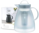alfi DAN TEA 1.00l, transparent, ulcior de vid din plastic cu inserție igienica din sticlă securizată, capac cu filet, piesa de design, filtru de ceai integrat pentru ceai liber, ceainic, fără BPA