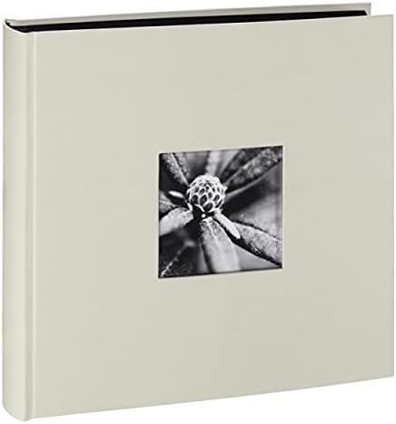 Album foto Hama Jumbo 30x30 cm (carte foto cu 100 de pagini negre, album de nuntă pentru 400 de fotografii, carte de oaspeți pentru autodesign și lipire) alb