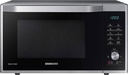 Cuptor cu microunde combinat Samsung MC32J7055CT/EG cu grătar și aer cald, 900 W, cameră de gătit 32 ℓ (extra mare), 52,3 cm lățime, prăjire subțire, program aluat drojdie/iaurt, argintiu