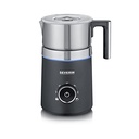 Spumator de lapte cu inducție SEVERIN SPUMA 700, spumator de lapte electric fără ardere, spumant de lapte pentru mașina de spălat vase, oțel inoxidabil periat/negru mat, SM 3586
