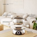 Set electric Russell Hobbs [fondue de brânză, fondue de ciocolată sau fondue de ulei/bulion] Fiesta (inclusiv 6 furculițe colorate, lavabil la mașina de spălat vase și oală de 1,2 l din oțel inoxidabil, 1200 W) 22560-56