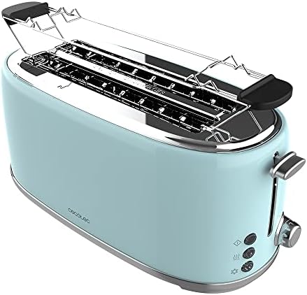 Fierbător electric Cecotec ThermoSense 420 Albastru deschis, 1.8 Litri, 2200 W, Măsurarea temperaturii, Baza 360 de grade, Oțel inoxidabil, Stil Vintage, Albastru, 01482