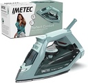 Imetec Perfect Comfort, fier de călcat cu abur, ușor, la îndemână, protecție anticalcar, șoc cu abur 140 g, talpă din oțel inoxidabil, 2200 W, mâner ergonomic, tehnologie de economisire a energiei
