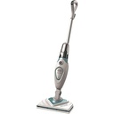 Mop cu abur Black + Decker FSM1616-QS 2 în 1 (1.600 W, pentru curățenie igienă, temeinică, cu picior delta detașabil, ușor de utilizat, inclusiv 2 tampoane), transparent / albastru