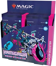 Magic the Gathering Kamigawa: Neon Dynasty Collector's Display, 12 Boosters (versiunea germană)
