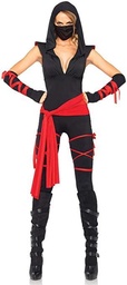 LEG AVENUE 85087 - 5TL. Costum ninja mortal, mărimea L, negru, carnaval pentru femei, mărime: L (40 EUR)